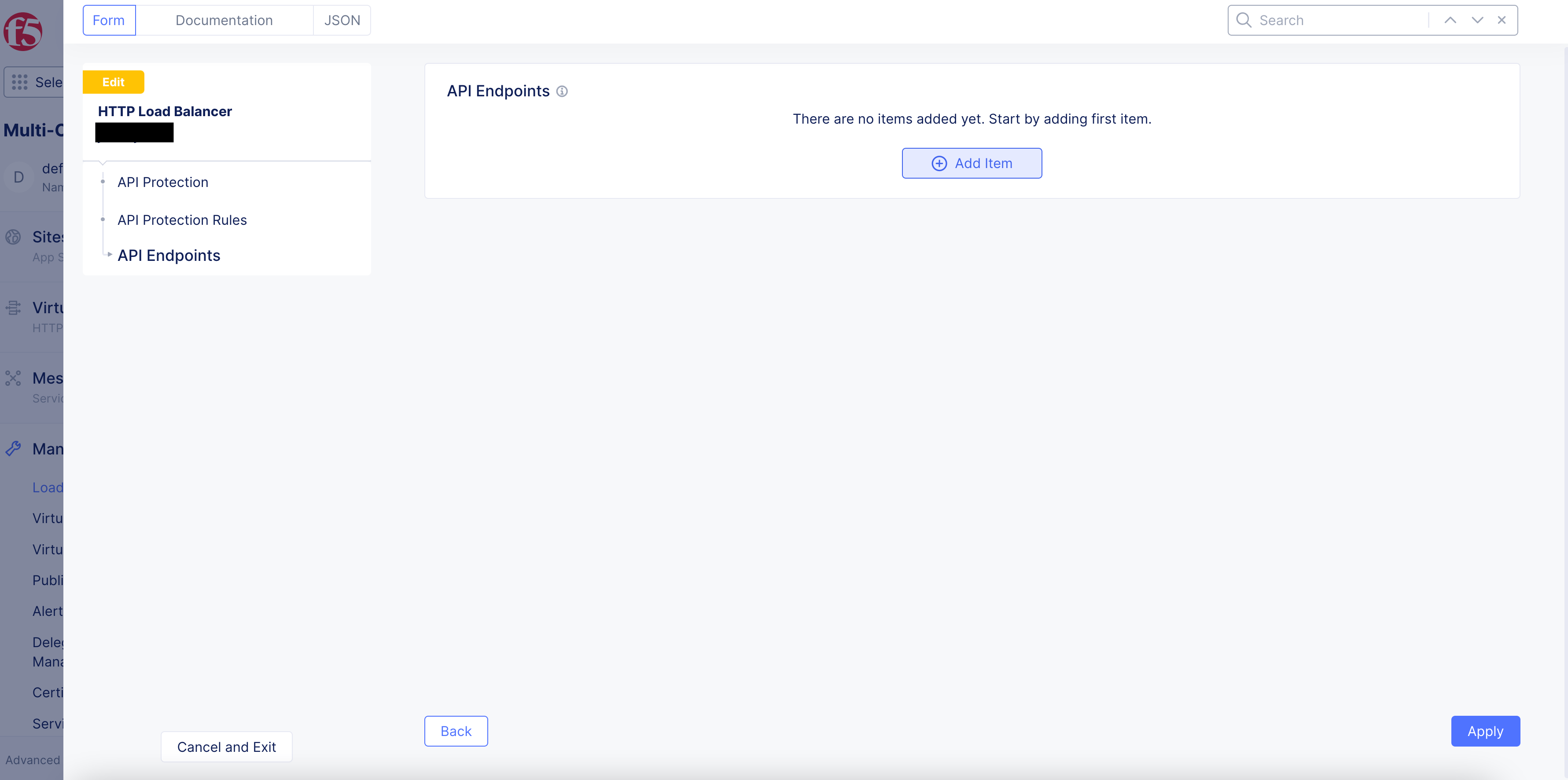 Figure: API Endpoints Section